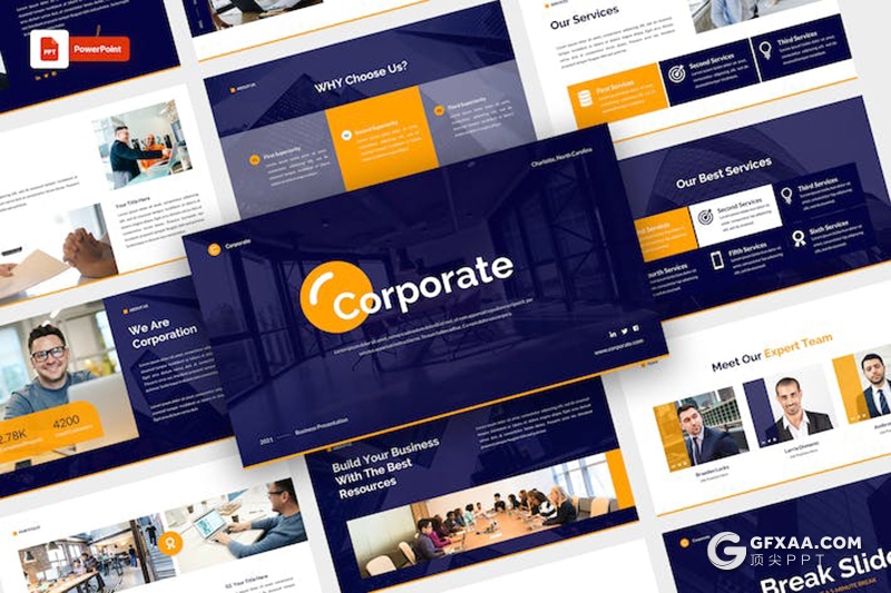 37页公司介绍业务合作商业计划商务通用国外PPT模板 - 顶尖PPT