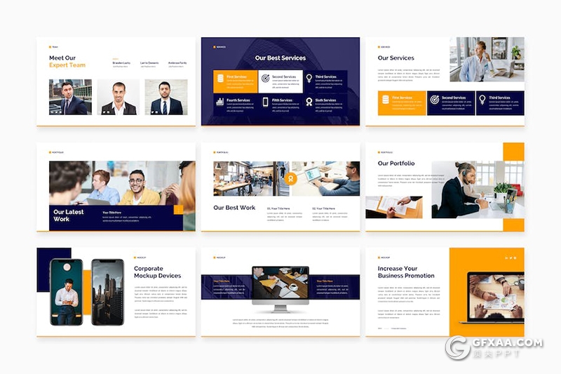 37页公司介绍业务合作商业计划商务通用国外PPT模板 - 顶尖PPT