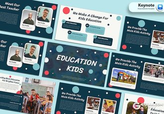 儿童教育学校主题国外keynote模板 - 顶尖PPT