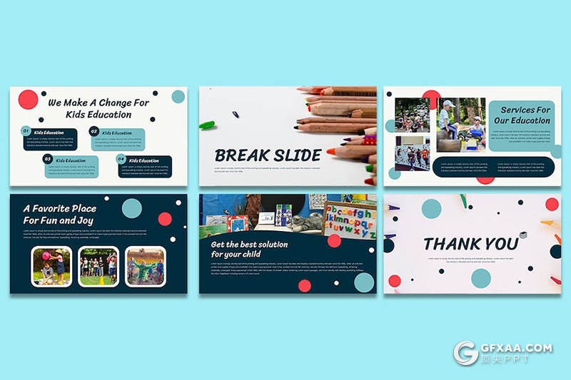 儿童教育学校主题国外keynote模板 - 顶尖PPT