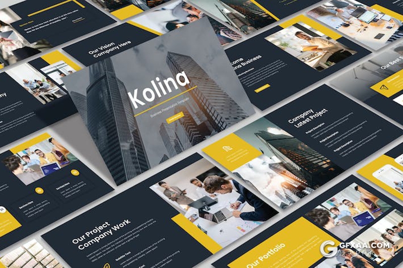 30页企业介绍业务合作年计划总结汇报商务通用国外PPT模板 - 顶尖PPT