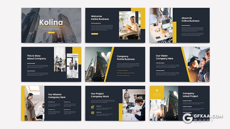 30页企业介绍业务合作年计划总结汇报商务通用国外PPT模板 - 顶尖PPT