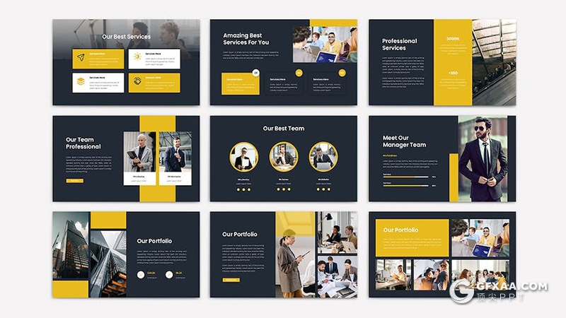 30页企业介绍业务合作年计划总结汇报商务通用国外PPT模板 - 顶尖PPT