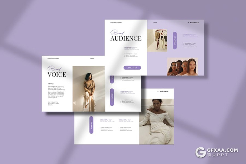 24页品牌宣传战略合作服装展示国外PPT模板 - 顶尖PPT