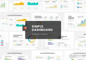31页商业数据分析点线图折线图仪表板图形图表PPT模板 - 顶尖PPT
