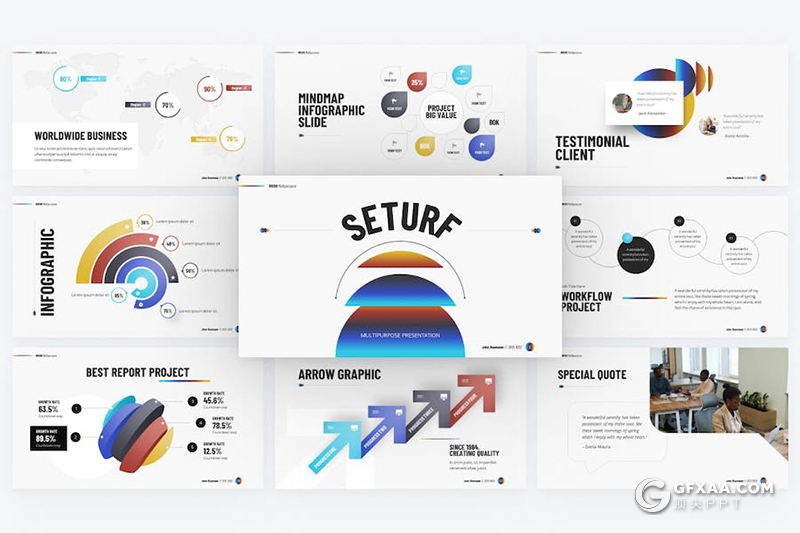 45页业务合作商业计划营销策划商务多用途国外PPT模板 - 顶尖PPT