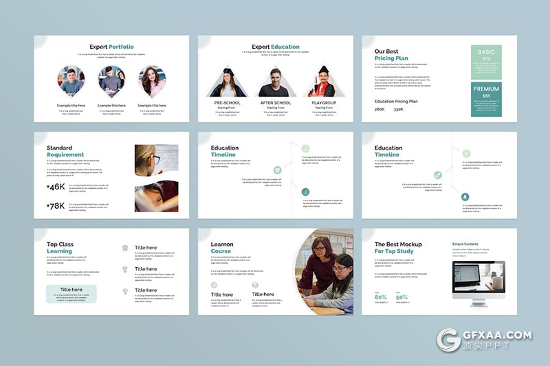 30页教育研究主题国外PPT模板 - 顶尖PPT