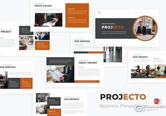 18页项目合作企业介绍商业计划商务通用国外PPT模板 - 顶尖PPT