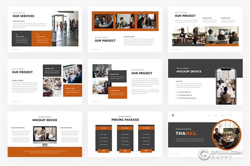 18页项目合作企业介绍商业计划商务通用国外PPT模板 - 顶尖PPT