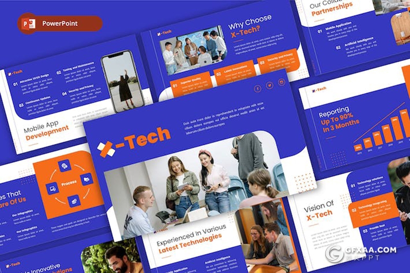 30页技术软件开发商业计划商务通用国外PPT模板 - 顶尖PPT