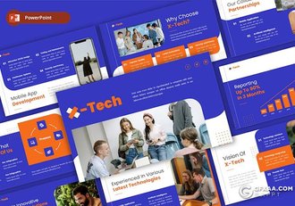 30页技术软件开发商业计划商务通用国外PPT模板 - 顶尖PPT