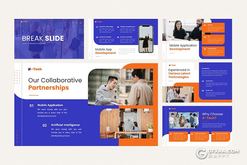30页技术软件开发商业计划商务通用国外PPT模板 - 顶尖PPT