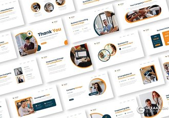 30页企业合作商业计划项目推广商务通用国外PPT模板 - 顶尖PPT