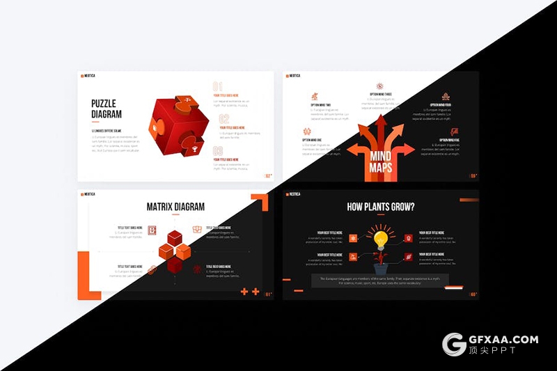 橙色商业计划企业合作产品研发介绍多用途国外keynote模板 - 顶尖PPT