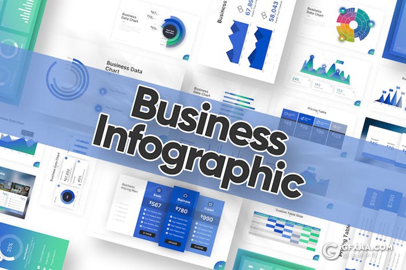 39页商业定价信息图图形图表PPT模板 - 顶尖PPT