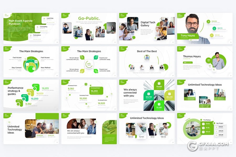 大气商业计划企业合作年计划总结汇报多用途国外keynote模板11种配色 - 顶尖PPT