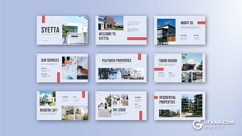 30页房地产行业介绍宣传营销国外PPT模板 - 顶尖PPT