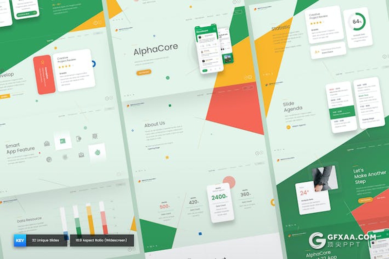 大气商业计划商务数据展示多用途国外keynote模板 - 顶尖PPT