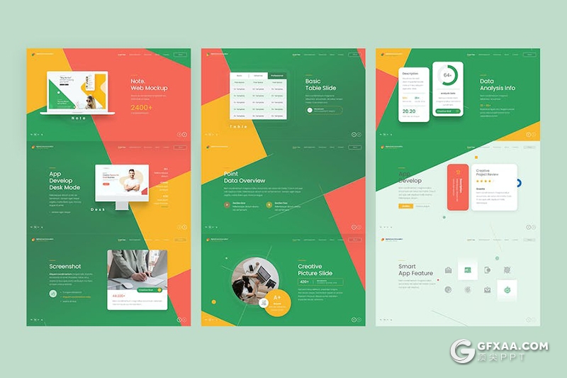 大气商业计划商务数据展示多用途国外keynote模板 - 顶尖PPT