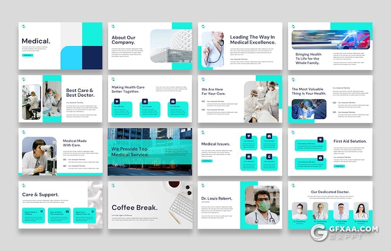 医疗团队介绍医学研究主题国外keynote模板 - 顶尖PPT