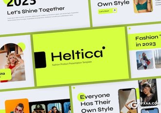 30页绿色时尚产品介绍展示国外PPT模板 - 顶尖PPT