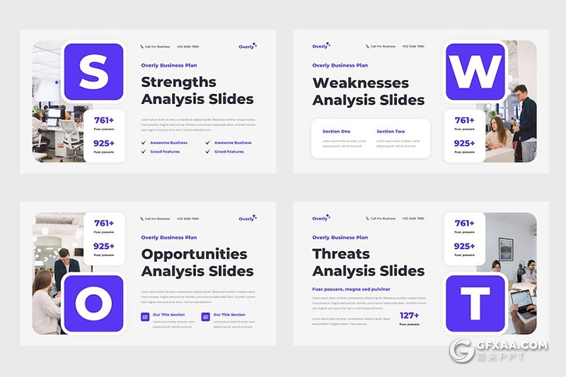 21页简约业务介绍展示商业计划合作通用国外PPT模板 - 顶尖PPT