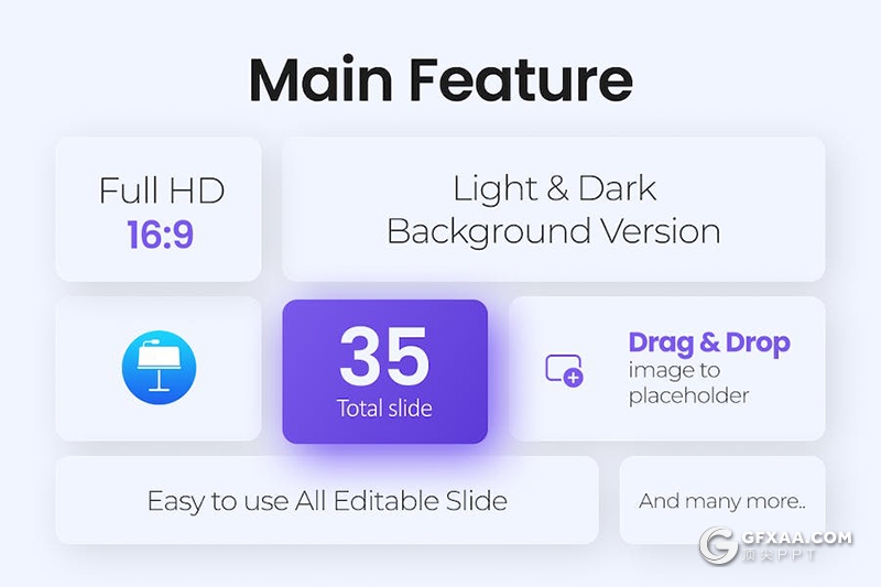 35页商业对比信息图图形图表国外keynote模板 - 顶尖PPT