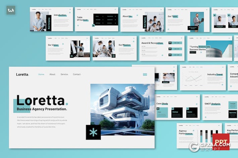 30页大气项目合作商业计划多用途国外PPT模板 - 顶尖PPT