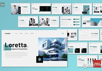 30页大气项目合作商业计划多用途国外PPT模板 - 顶尖PPT