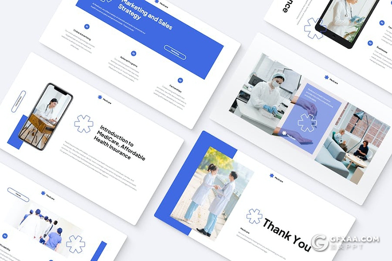 22页医疗医学保险健康保险项目推介国外keynote模板 - 顶尖PPT