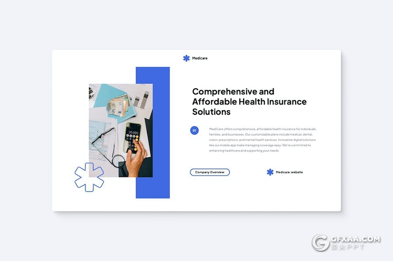 22页医疗医学保险健康保险项目推介国外keynote模板 - 顶尖PPT