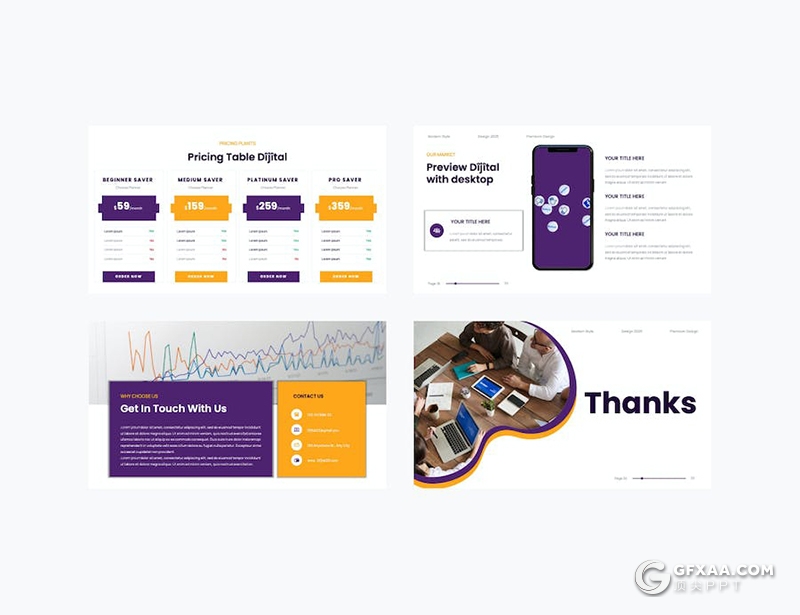 20页创意年计划总结汇报数字营销国外PPT模板 - 顶尖PPT