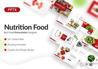 30页绿色健康营养食品介绍宣传国外PPT模板 - 顶尖PPT