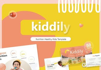 50页儿童健康食品介绍宣传国外PPT模板 - 顶尖PPT