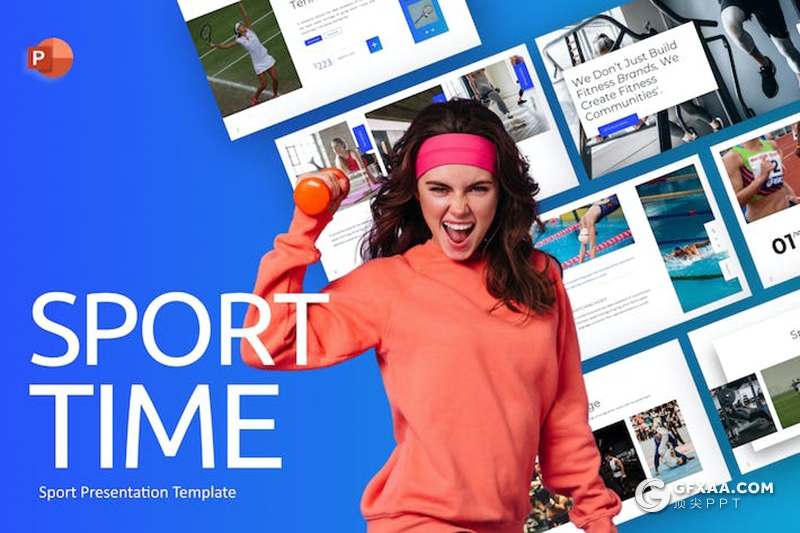 35页体育运动项目比赛介绍宣传国外PPT模板 - 顶尖PPT