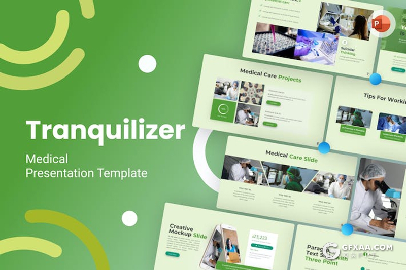 35页医学医疗行业麻醉剂镇静剂治疗研究国外PPT模板 - 顶尖PPT