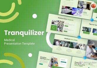 35页医学医疗行业麻醉剂镇静剂治疗研究国外PPT模板 - 顶尖PPT