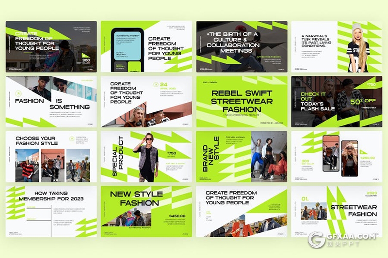 40页欧美范品牌宣传营销时尚主题国外keynote模板 - 顶尖PPT