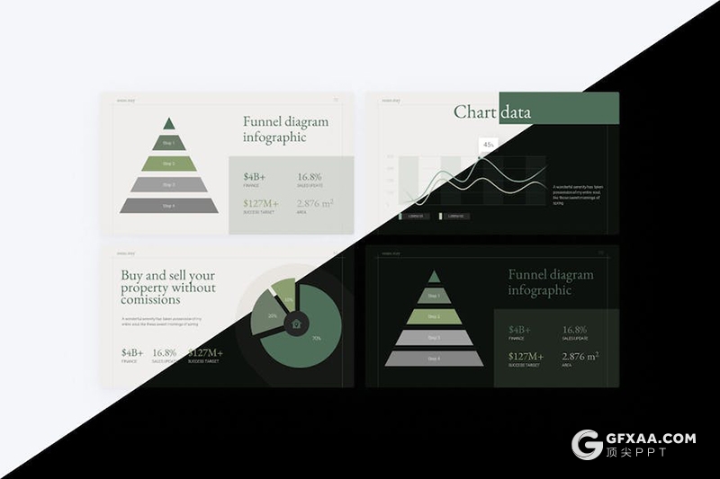 84页房地产介绍营销寄宿家庭展示宣传国外PPT模板 - 顶尖PPT