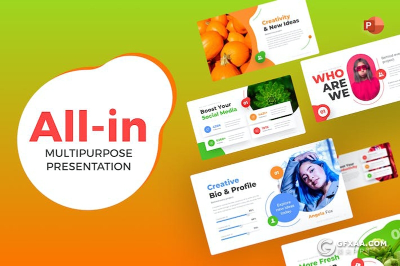 65页创意大气业务产品介绍国外PPT模板 - 顶尖PPT