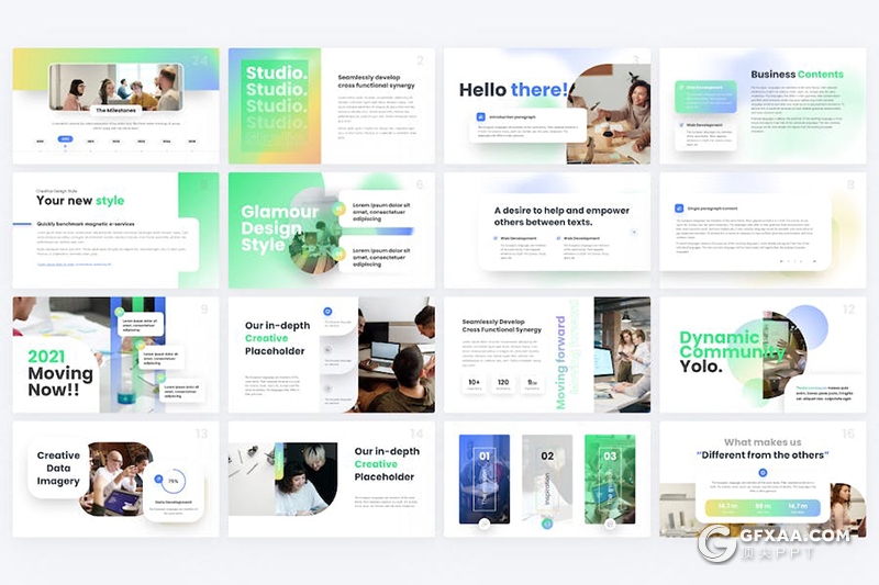 81页创意机构初创企业年计划总结汇报多用途国外PPT模板 - 顶尖PPT