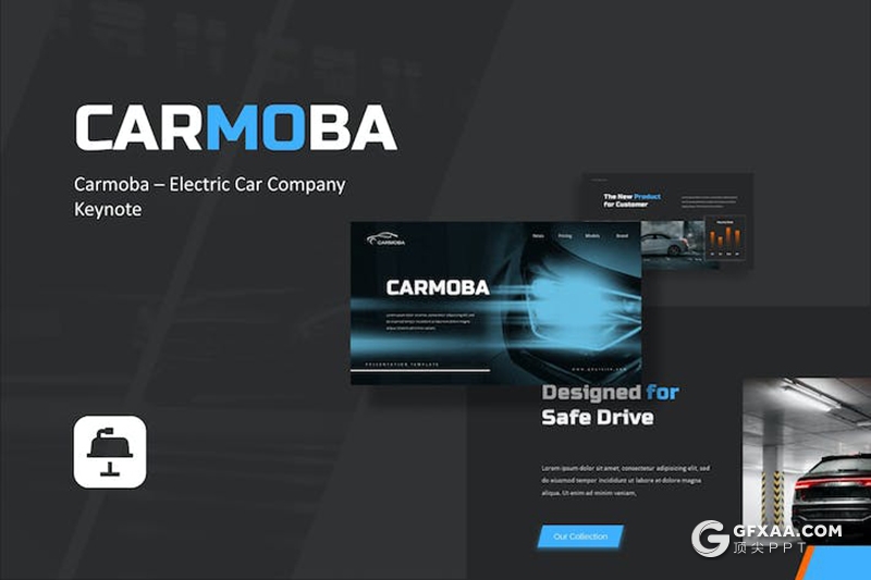31页电动汽车公司介绍展示新能源汽车主题国外keynote模板 - 顶尖PPT