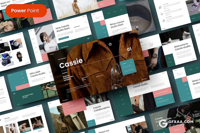 39页时尚流行风格产品展示宣传商务商业通用国外PPT模板 - 顶尖PPT