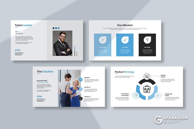 30页商业项目合作业务推广展示年计划总结国外PPT模板 - 顶尖PPT