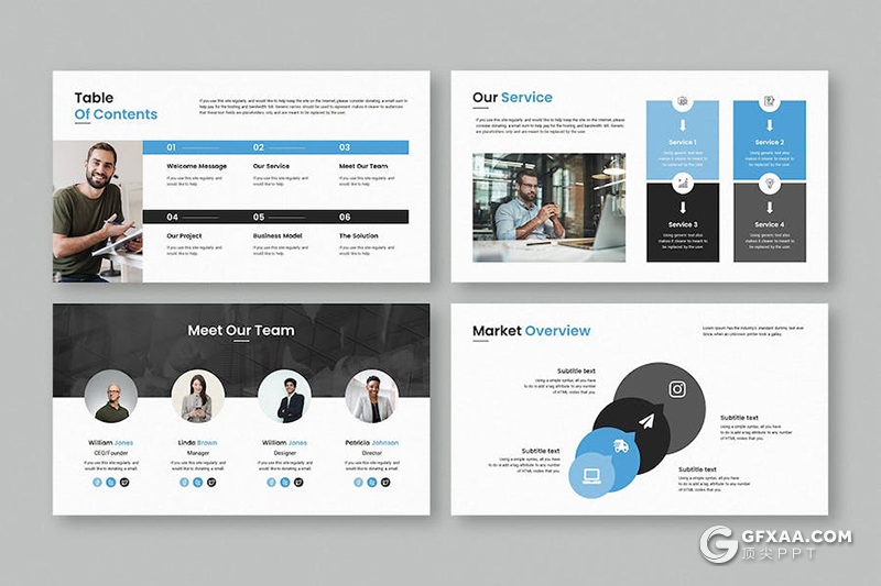 30页商业项目合作业务推广展示年计划总结国外PPT模板 - 顶尖PPT