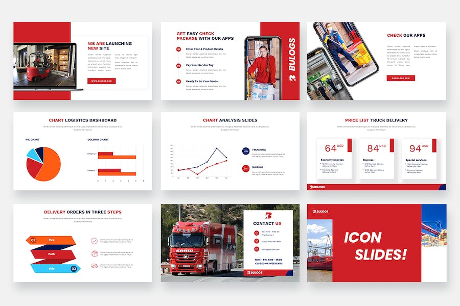 运输与物流行业分析报告keynote模板 - 顶尖PPT