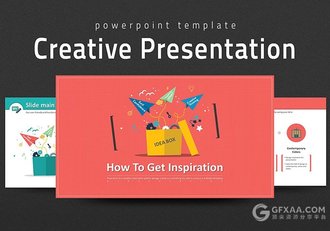 卡通风格商务总结报告PPT模板 - 顶尖PPT