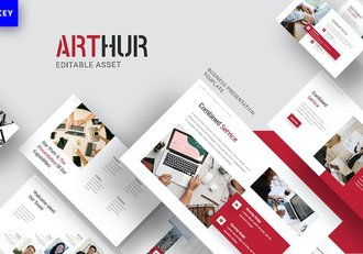 创意设计作品集展示Keynote模板 - 顶尖PPT