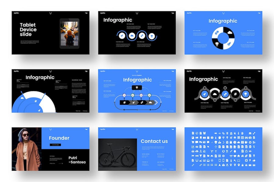 企业汇报商业计划展示市场分析keynote模板 - 顶尖PPT