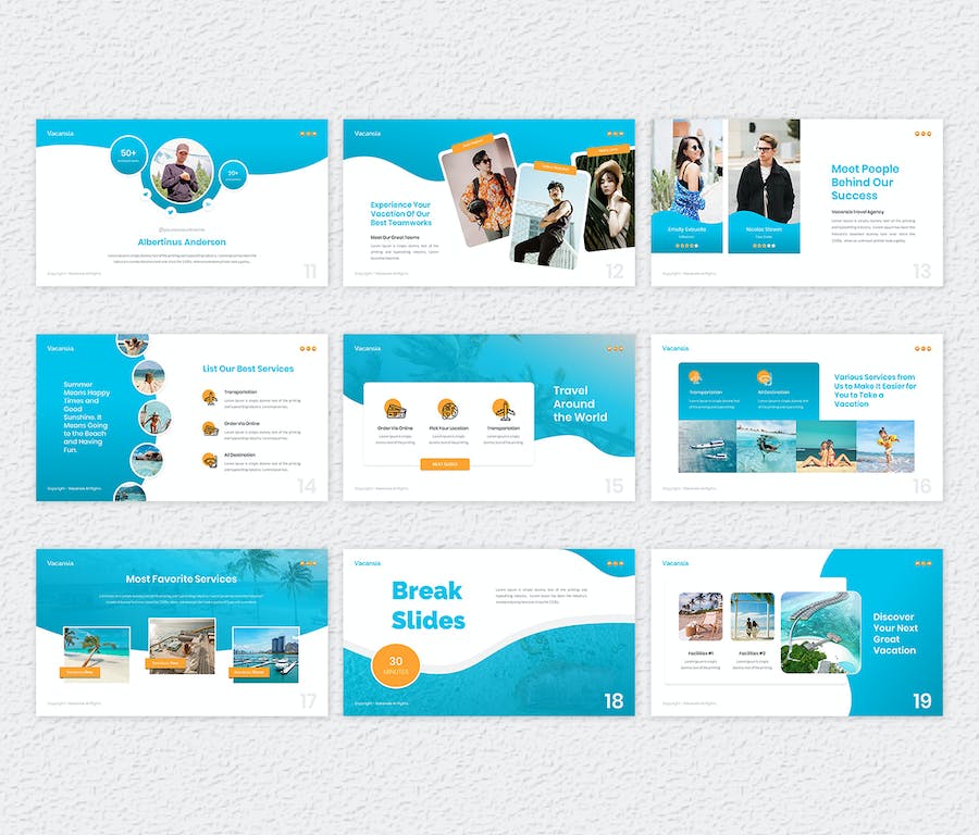 旅游行业旅行社介绍展示PPT模板 - 顶尖PPT